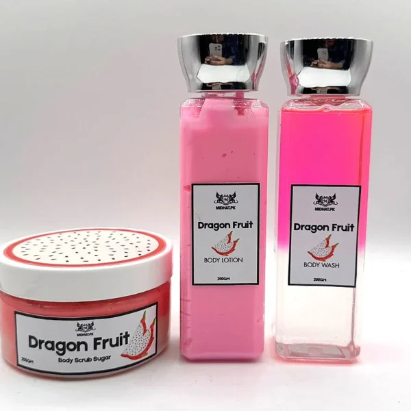 Bath & Body Dragon Fruit 3-in-1 Luxury Kit | Midhat.pk