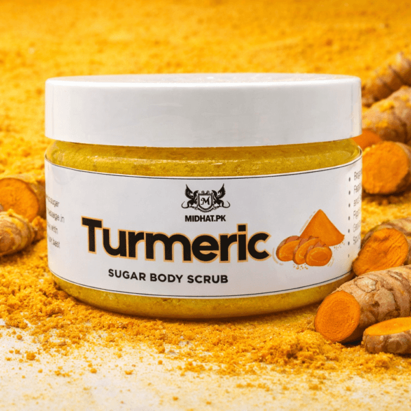 Turmeric Body Sugar Scrub by | Midhat.pk