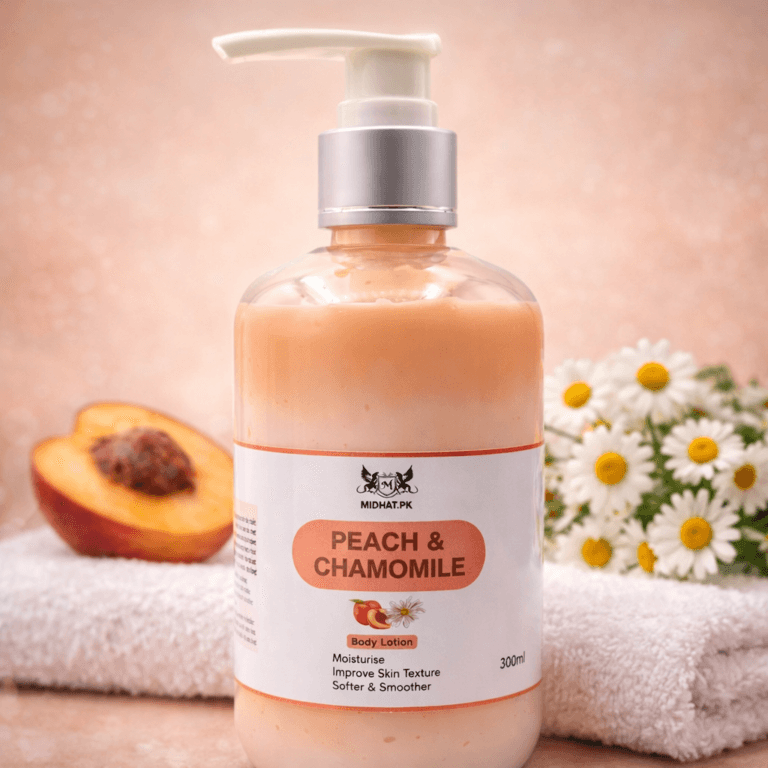 Peach and chamomile body lotion