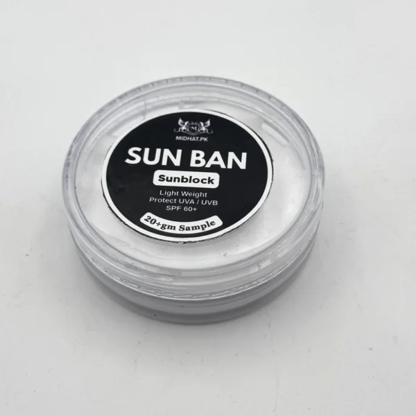 Sun Ban Sunblock Sample