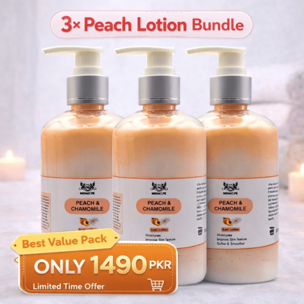 Pack of 3 Peach Lotion