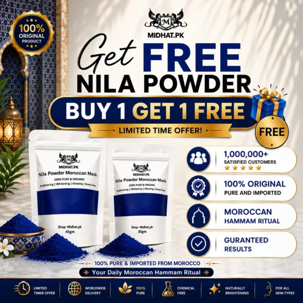 Moroccan Nila Powder Whitening 100% Pure Buy 1 Get 1 Free
