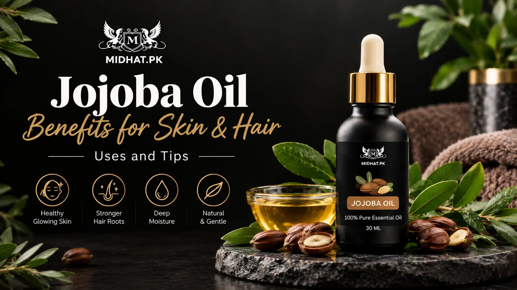 Jojoba oil benefits for skin and hair