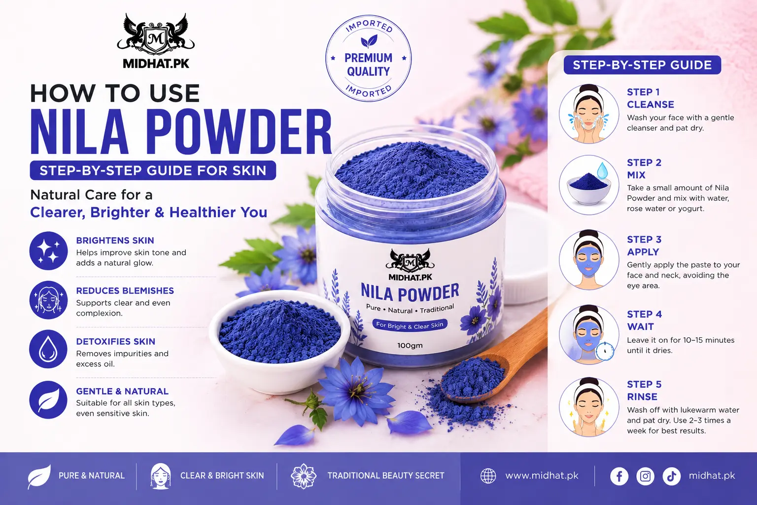how to use nila powder