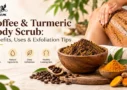 coffee and turmeric body scrub