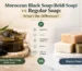 Moroccan Black Soap vs Regular Soap
