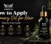 how to apply rosemary oil