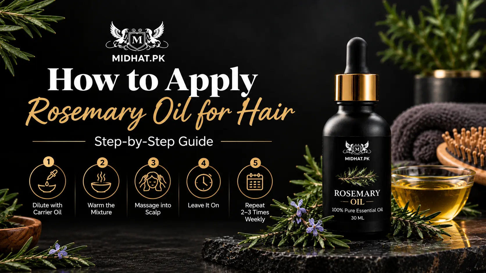 how to apply rosemary oil